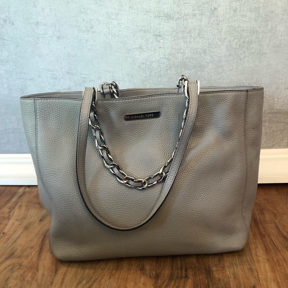 Gray Michael Kors Soft tote
